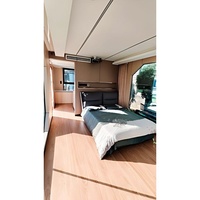 Casa Cápsula Modular de Acero Ligero de Lujo, Completamente Amueblada, Prefabricada Futurista, con Cocina, Dormitorio y Baño Inteligentes y Móviles