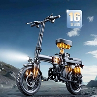 Vélo électrique pliant 48V à batterie lithium, vente en gros usine, pour trajets quotidiens, export transfrontalier, longue autonomie