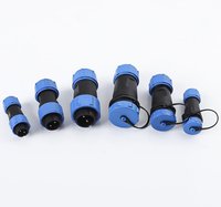 Connecteur d'alimentation aviation étanche à verrouillage par poussée-tirage, 2 à 9 broches, IP68, SP17, direct usine