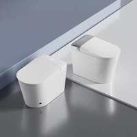 Vente directe usine : WC intelligent monobloc en céramique avec chasse d'eau électrique à capteur