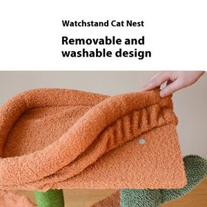 กรอบรังทรงหอคอยแมวแคคตัสแบบบูรณาการสำหรับลูกแมวขนาดเล็กวัสดุป่านศรนารายณ์ทนทานใหม่ล่าสุด - Product Image 4