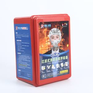 Masker Filter pemadam kebakaran standar darurat bersertifikasi, peralatan penyelamatan pernapasan untuk rumah Hotel dengan perlindungan keamanan - Product Image 2
