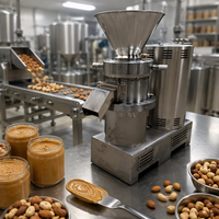 Broyeur colloïdal de série commerciale pour la production de beurre de cacao, machine à broyer le beurre de noix lisse