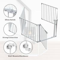 Cage pour chien rétractable Prodigy PPI001 avec fermeture à bouton, motif animal, multifonctionnelle, réglable, en fer et ABS, finition poudrée