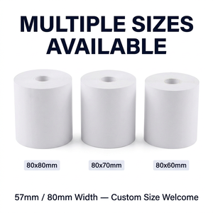 Rollo de Papel Térmico de 80 mm x 57 mm, 100% Pulpa de Madera Pura, Libre de BPA, para Impresora POS de Caja Registradora de <span class=keywords><strong>Supermercado</strong></span> - Product Image 2