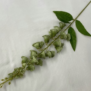 Flores Artificiales de Campanula de Tela, Color Verde y Blanco, para Decoración de Interiores, Flores Artificiales para Fiestas, Precio al por Mayor - Product Image 2