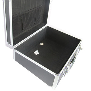 Boîte à outils de coiffeur en alliage d'aluminium Boîte à outils de <span class=keywords><strong>coiffure</strong></span> Ciseaux de rangement Mallette à outils de transport <span class=keywords><strong>Valise</strong></span> de barbier - Product Image 5