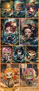 การ์ดสะสม YIJING Demoned Slayers B5 ขนาดใหญ่ ขายส่ง การ์ดเกมกระดานอนิเมะญี่ปุ่น ชุดเต็มหายาก - Product Image 5