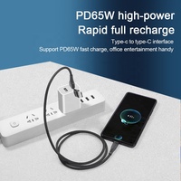 Kabel Data Pengisi Daya Cepat Premium Nylon Braided 2 in 1 Multi USB A/C ke USB C untuk Ponsel Tablet Laptop