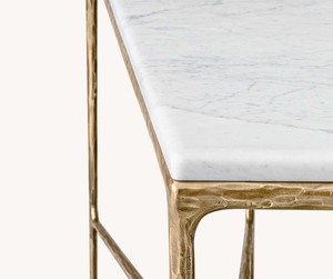 إطار حديدي من الرخام الطبيعي الفريد الصناعي قابل للتمديد ضيق من الذهب غرفة المعيشة في مدخل المنزل - Product Image 3