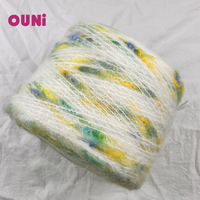 Nouvelle collection Hiver 2026 – Fil à tricoter fantaisie en gros, mélange 16 % super fin de mohair avec fil à nœuds en laine pour pulls et crochets – Prix compétitif