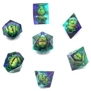 Pour Logo personnalisé <span class=keywords><strong>RPG</strong></span> D20 donjons et dragons polyédriques à 20 faces D & D <span class=keywords><strong>jeu</strong></span> <span class=keywords><strong>de</strong></span> dés à œil roulant avec matériau en résine - Product Image 2