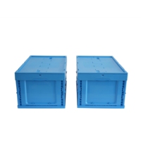 Caisses pliables en plastique RX 600*400mm, empilables, conteneurs de stockage en plastique, logistique, transport, déménagement, boîtes de rangement