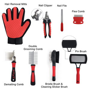 Kit Professionale 9-in-1 per la Toelettatura Completa di Cani e Gatti con Spazzola, Tagliaunghie e Set per Animali a Pelo Lungo - Product Image 2