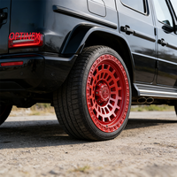 Jantes forgées à rebord profond True Beadlock tout-terrain rouges 16-22 pouces 6x139.7 6x135 6x120 6x114.3 pour Wrangler Ford F150 Raptor Bronco