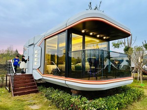 Kit de maison préfabriquée sur mesure, super grande taille, module de bureau, capsule spatiale insonorisée, maisons mobiles préfabriquées, maison à 2 chambres - Product Image 1