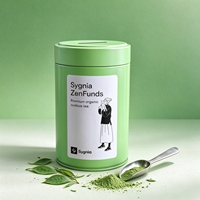 Boîtes à thé matcha en gros, grandes, 50g, en métal de qualité alimentaire, vides, rondes, hermétiques