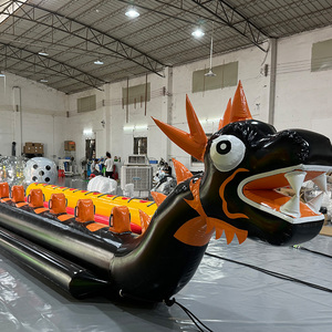 풍선 게임 10 인 물 게임 용 디자인과 풍선 견인 비행 물고기 PVC 풍선 바나나 보트 - Product Image 2