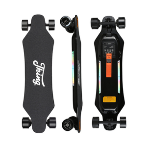 Planche à roulettes électrique à moteur de moyeu à grande vitesse <span class=keywords><strong>super</strong></span> longue portée colorée double lumière longboard planche à roulettes électrique - Product Image 1