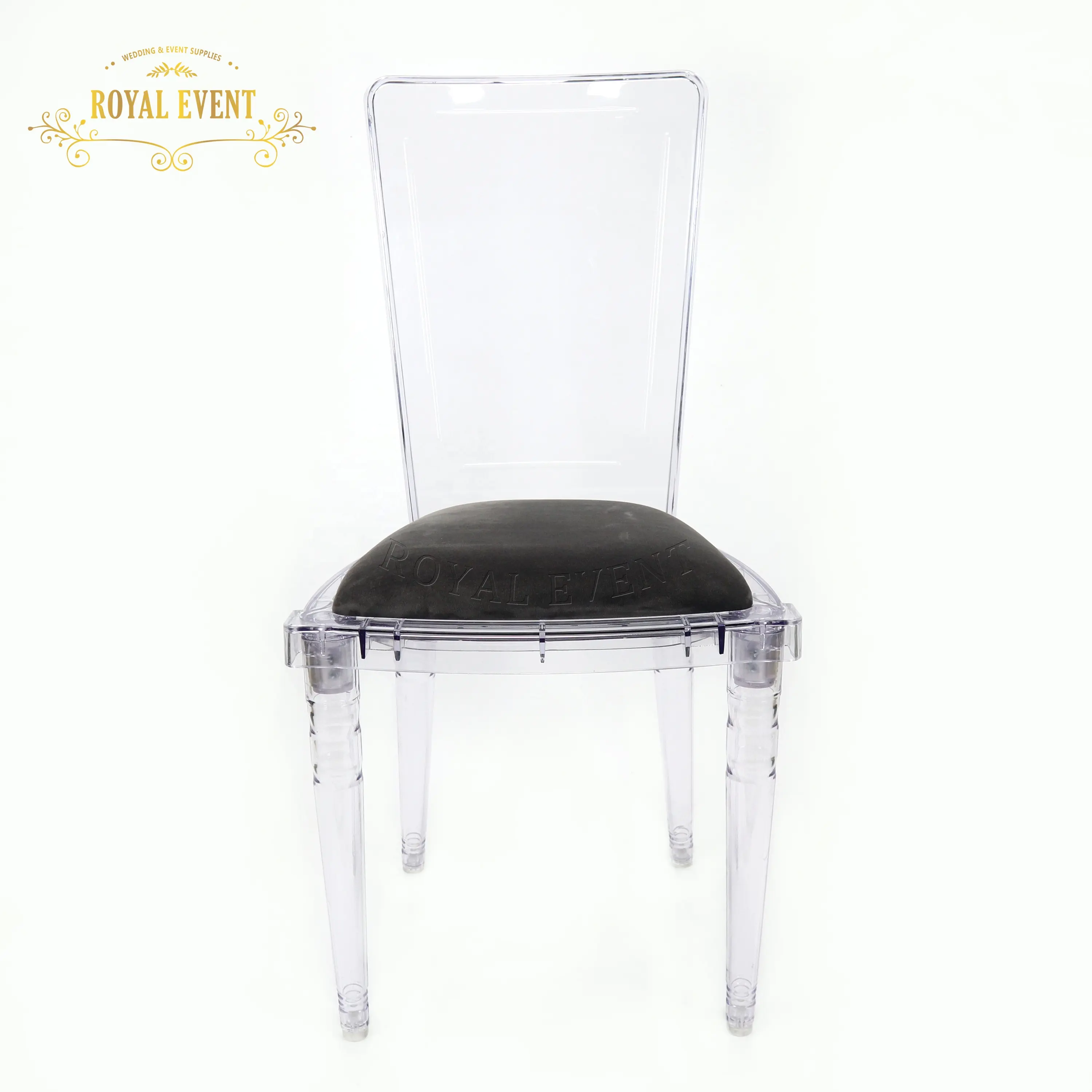 Оптовая продажа отель Хрустальный Стул Свадебный прозрачный акриловый стул открытый пластиковый Банкетный обеденный стул