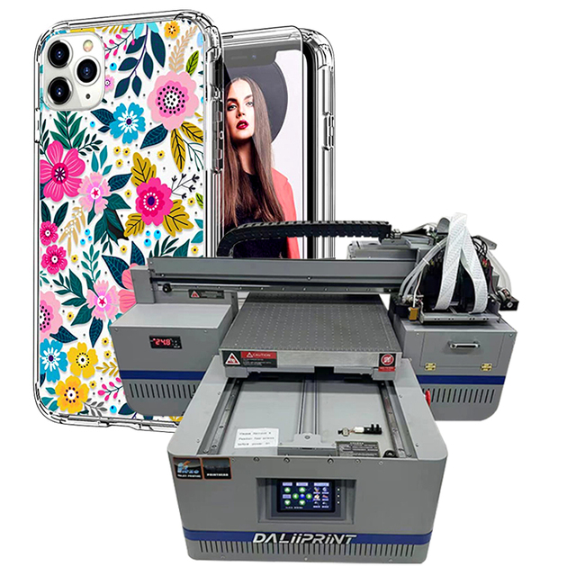 4060 A2 UV Printer High Speed with Dual Head & Rotary - for T-Shirt Acrylic Metal Phone Case Shoe Pen Printing A2 Inkjet Printer