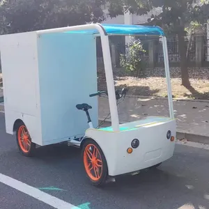 The latest four-wheel box lithium electric bicycle for transportation