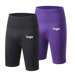 Pantalones cortos de compresión elásticos sin costuras para hombre para correr con paneles de ventilación de malla - Product Image 5