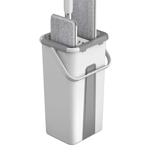 Juego de limpieza de tareas domésticas, <span class=keywords><strong>con</strong></span> <span class=keywords><strong>escurridor</strong></span> de <span class=keywords><strong>cubo</strong></span>, fregona de piso plano residencial - Product Image 3