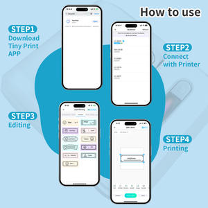 Imprimante d'étiquettes d'expédition en gros avec <span class=keywords><strong>code</strong></span> <span class=keywords><strong>QR</strong></span> pour vêtements, autocollants d'envoi postal, mini-imprimantes d'étiquettes pour téléphone/PC - Product Image 4