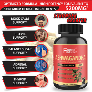 อาหารเสริมอัชวากันธาพรีเมียม ผสมขมิ้น ขิง พริกไทยดำ สำหรับผู้ใหญ่ ช่วยปรับปรุงการนอนหลับ แคปซูลอัชวากันธา - Product Image 2