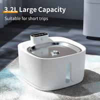 Fontaine à eau pour chat ultra silencieuse avec filtration multi-étapes, fontaine à boire automatique pour animaux de compagnie avec filtre à charbon actif