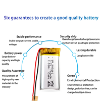 Fabricant lithium 3.7V 1260110 10000mAh batterie prismatique au lithium polymère rechargeable batterie li-po