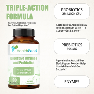Cápsulas de Enzimas Digestivas con Mezcla Probiótica en Oferta, Mezcla Probiótica que Ayuda a Nutrir las Bacterias Beneficiosas del Intestino - Product Image 4
