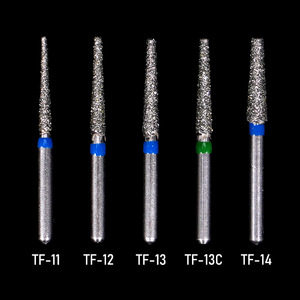 Aguja <span class=keywords><strong>de</strong></span> <span class=keywords><strong>esmeril</strong></span> dental <span class=keywords><strong>de</strong></span> alta velocidad para teléfono móvil, <span class=keywords><strong>de</strong></span> acero inoxidable, doble capa, súper abrasiva y resistente al desgaste para preparación dental. - Product Image 4