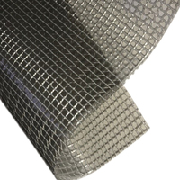 Bâche transparente tissée stratifiée par PVC ignifuge imperméable de tissu de maille de vinyle