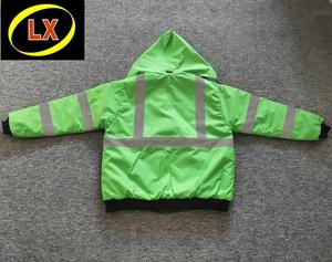 Alta visibilidad chaqueta de seguridad reflectante chaqueta <span class=keywords><strong>en</strong></span> color verde - Product Image 5