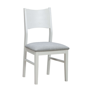 Elegante Silla de Comedor Blanca de Madera con Asiento Acolchado Tapizado, Muebles de Restaurante de Madera de Pino, Artículo Popular al por Mayor - Product Image 6