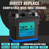 Baterai Starter Motor LFP7SL 12.8V 4Ah LiFePO4 dengan Proteksi BMS, 1500 Siklus, IP67, 210A CCA, Suhu Operasi -20~60°C (Opsional)
