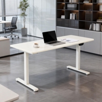 Bureau de jeu électrique ergonomique moderne de haute qualité à hauteur réglable avec étagère et support pour clavier