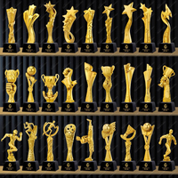 Trofeos Medallas Placas Resina Artesanía Moldes Estatuas Escultura Encantos Decoración Fútbol Trophi Resina personalizada Premio Trofeo Premio