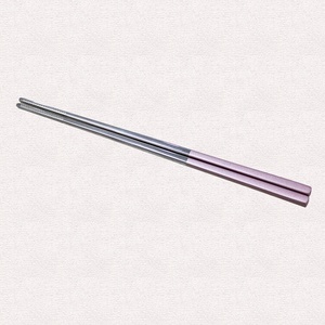 Gadget de cocina restaurante lujo Palillos Chinos Metal acero inoxidable 304 palillo reutilizable - Product Image 4