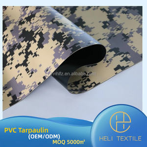 Terpal Kamuflase Heli B1 M2 NFPA701 Anti Api Berlapis PVC Tenun 1000D Anti Jamur Berat Sedang Buatan Sesuai Pesanan Industri - Product Image 1