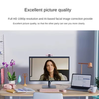 Logitech BRIO 500 Web Kamerası Işık Düzeltme Özelliği Full HD 1080p Kamera RightLight 4 Otomatik Çerçeveleme Gösteri Modu