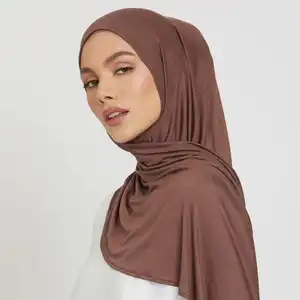 Foulard Hijab en Jersey de coton avec Logo personnalisé