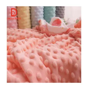 Dingda Textile 'S Best Verkochte 3d Bedrukte 100 Polyester Nerts Dot Stof Baby Deken Stof