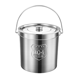 Nồi súp và nước dùng inox 304 siêu dày, dung tích lớn, dùng trong nhà hàng, sản xuất tại Trung Quốc, có nắp, có thể dùng làm thùng dầu. - Product Image 2
