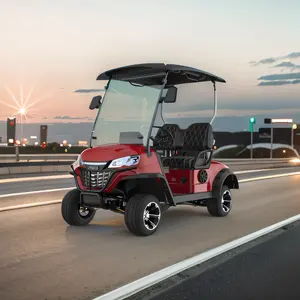 Nouveaux produits chariots de golf design électrique 2 places batterie lithium-plomb-acide chariot de golf électrique club à basse vitesse