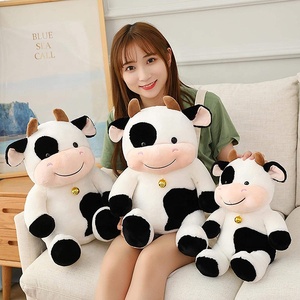 Bò Nhồi Bông Hình Nụ Cười Vui Vẻ Dễ Thương Tùy Chỉnh OEM Cho Trẻ Em - Product Image 4