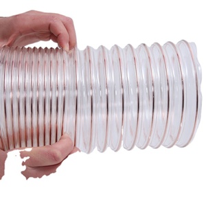 <span class=keywords><strong>Manguera</strong></span> colectora de polvo de PU de alta calidad con alambre de acero Shandong Poliuretano Venta directa de fábrica Servicio de corte personalizado - Product Image 2