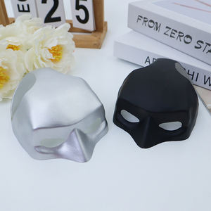 Yarasa kedi Avenger maskesi cadılar bayramı paskalya karnaval Pet malzemeleri siyah/mor/pembe/kırmızı/turuncu/mavi/altın/gümüş plastik evcil maske - Product Image 4